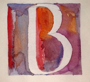 Plate 2 2.5" x 3" B in Alphabet Book