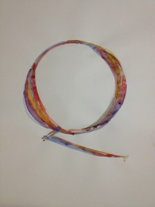 15" Q ruling pen & gouache