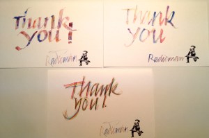 Thank You - variations on a theme